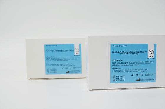 CE MSDS SARS-CoV-2 طقم اختبار مستضد اللعاب طقم اختبار فني عالي الدقة