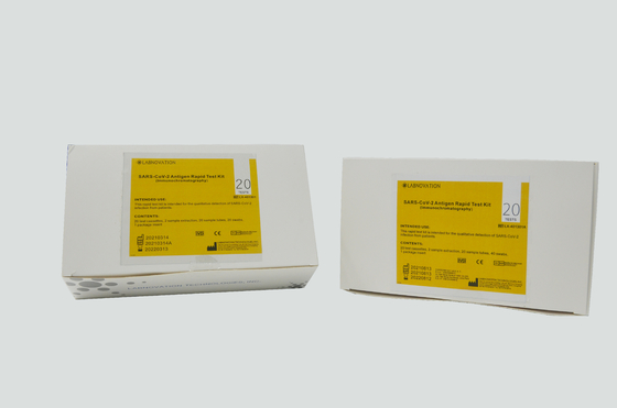 20 قطعة SARS-CoV-2 Ag Rapid Test جهاز 15 دقيقة طقم اختبار مسحة الأنف