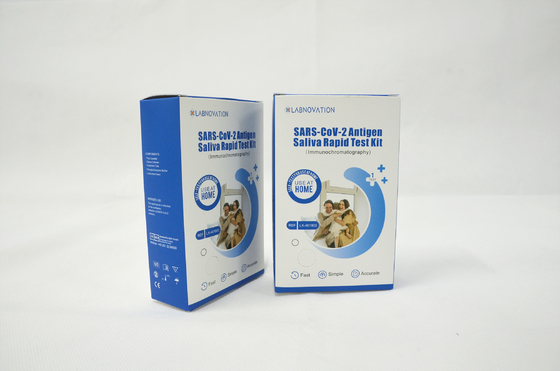Labnovation SARS CoV 2 طقم اختبار اللعاب الذاتي اختبار مستضد ذاتي عبوة واحدة
