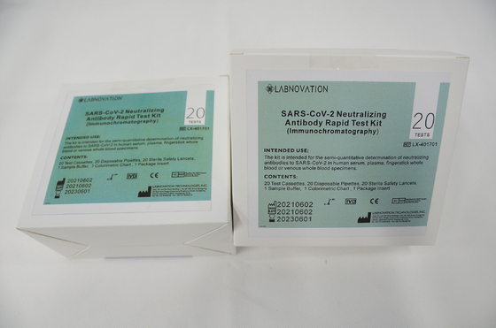 ISO13485 طقم اختبار الجسم المضاد السريع التحييد 95.00٪ دقة