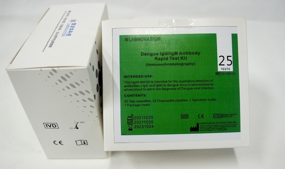 OEM ODM IVD 25 Tests Dengue IgG IgM Rapid Test Kits