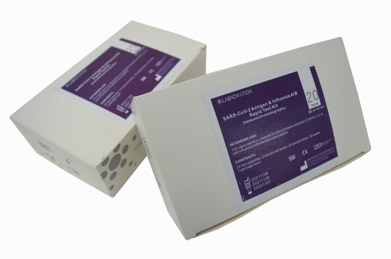 طقم اختبار أنفلونزا A &amp; B من CoV-19 طقم اختبار الإنفلونزا أ و ب 90٪ عالي الجودة