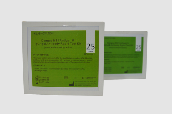 IgG IgM Antigen Dengue Combo Rapid Test Kit كاسيت NS1 طقم اختبار المستضد