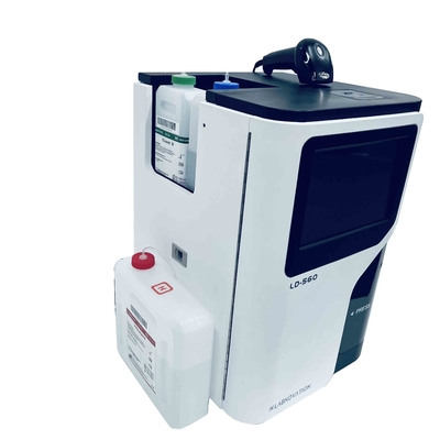 شاشة LCD HbA1c معدات اختبار الكروماتوغرافيا السائلة عالية الأداء اللون