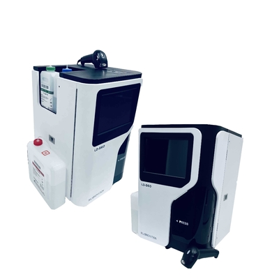 جهاز تحليل HPLC التلقائي HbA1c CV أقل 2٪ شاشة LCD ملونة كاملة الارتباط عالية الارتباط