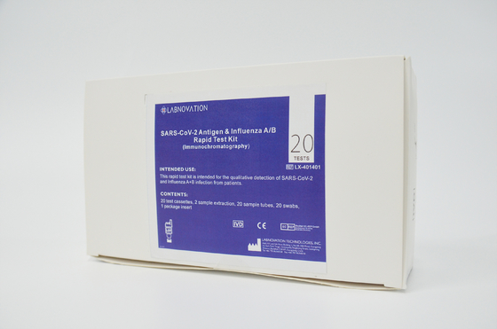 مجموعة أدوات اختبار ISO SARS-CoV-2 Antigen Influenza AB الاحترافية