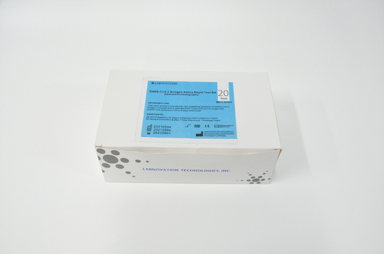 طقم اختبار سريع بخطوة واحدة من كاسيت SARS-CoV-2 طقم اختبار اللعاب Rtk المريح