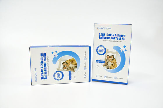 CoV-2 Persnoal Saliva RTK Home Test Kit عبوة واحدة اختبار ذاتي