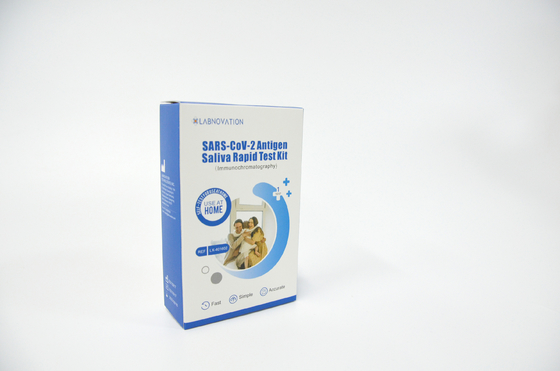 مجموعة أدوات اختبار اللعاب الذاتي لاكتشاف الطفرات SARS-CoV-2 جهاز اختبار Ag السريع الفردي