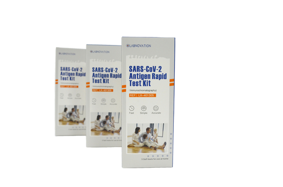 99.30٪ دقة طقم اختبار SARS-CoV-2 Antigen المنزلي 79 * 37 * 200 مللي متر