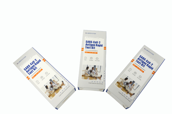 99.30٪ دقة طقم اختبار SARS-CoV-2 Antigen المنزلي 79 * 37 * 200 مللي متر