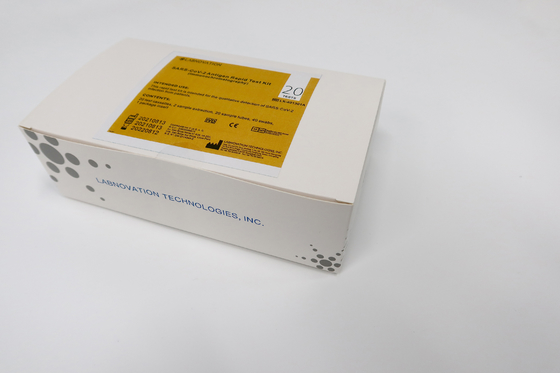 20 قطعة SARS-CoV-2 Ag Rapid Test جهاز 15 دقيقة طقم اختبار مسحة الأنف