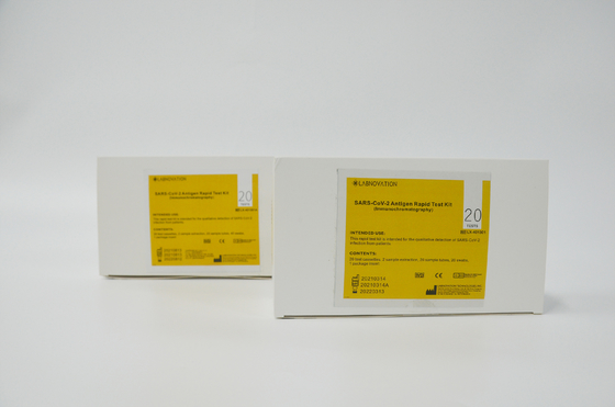 مجموعة أدوات اختبار مستضد سريعة من الفم والبلعوم ISO 13485 SARS-CoV-2 مجموعة اختبار Ag السريع