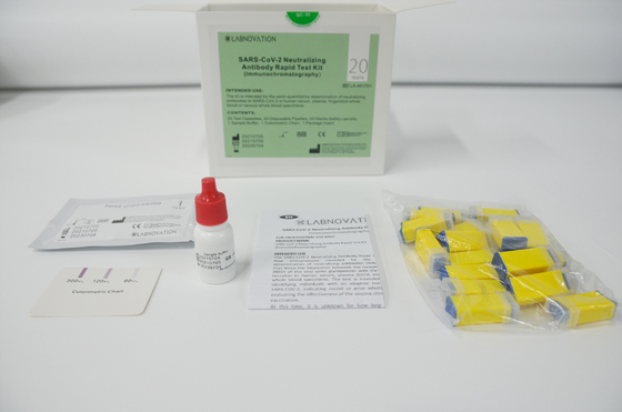 Covid-19 مجموعة الاختبار السريع للجسم المضاد المعادلة NAbs تجمع مجموعات اختبار التدفق الجانبي