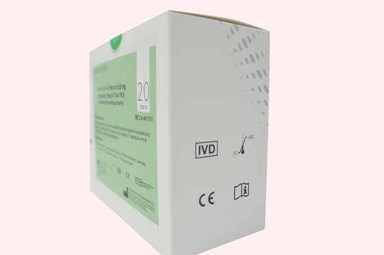 OEM ODM COVID-19 مجموعة اختبار تحييد الأجسام المضادة 20 اختبار لكل صندوق