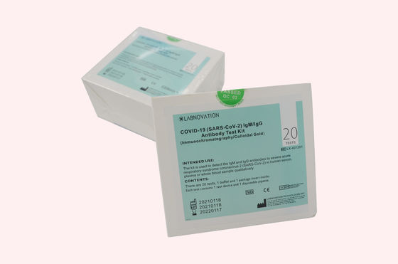 كاسيت IVD CoV-19 IgG IgM طقم اختبار الأجسام المضادة 2C إلى 30C درجة حرارة التخزين