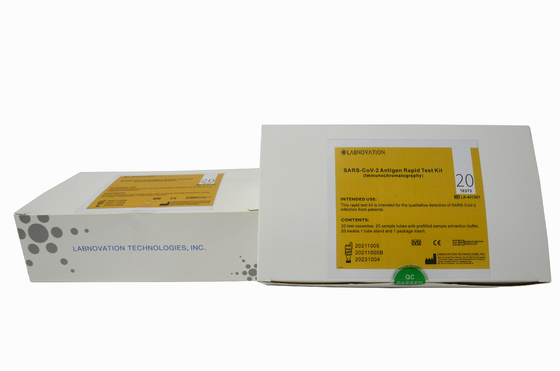 مجموعة أدوات اختبار سريع للمستضد بخطوة واحدة مسحة أنف معتمدة من CE لـ SARS-CoV-2