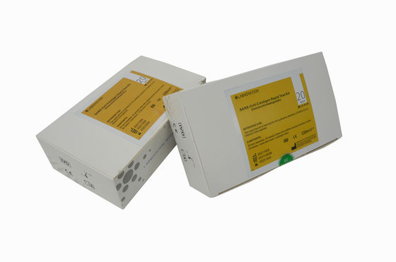 مجموعة الاختبار السريع SARS-CoV-2 مجموعة اختبار Antigen السريع 20 اختبار مجموعة اختبار تشخيص المستضد الاحترافي
