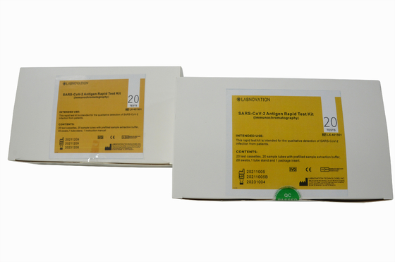 طقم اختبار مستضد SARS-CoV-2 سريع اختبار ISO13485 MSDS في 10-15 دقيقة