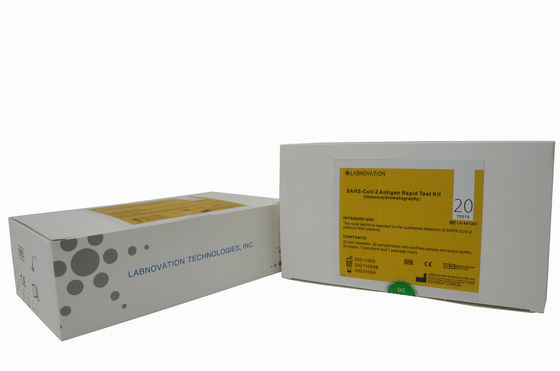 مجموعة الاختبار السريع SARS-CoV-2 مجموعة اختبار Antigen السريع 20 اختبار مجموعة اختبار تشخيص المستضد الاحترافي