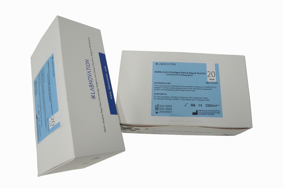 مجموعة اختبار مستضد اللعاب المهنية SARS-CoV-2 ، 20 اختبارًا