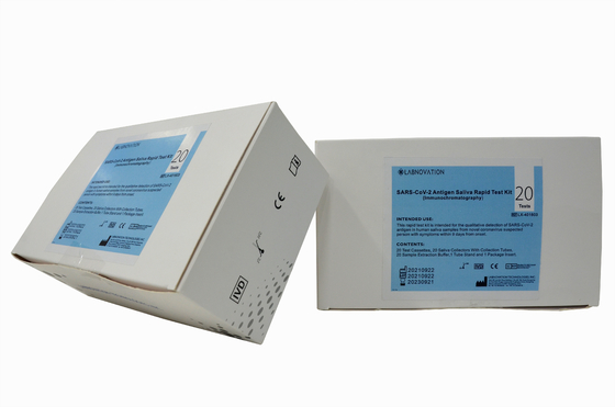 طقم اختبار مستضد اللعاب عالي الجودة لـ CoV-19 20 اختبارًا طقم اختبار اللعاب RTK Ag