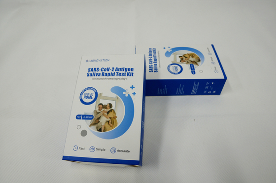 طقم اختبار سريع اللعاب الذاتي اختبار مستضد SARS-CoV-2 معتمد من ISO13485