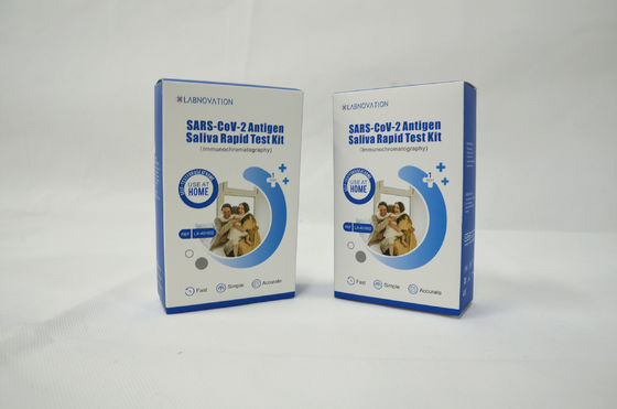 SARS-CoV-2 طقم اختبار اللعاب الذاتي عبوة واحدة طقم اختبار اللعاب RTK Ag المحمول