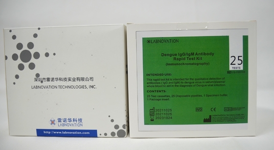 OEM ODM IVD 25 Tests Dengue IgG IgM Rapid Test Kits