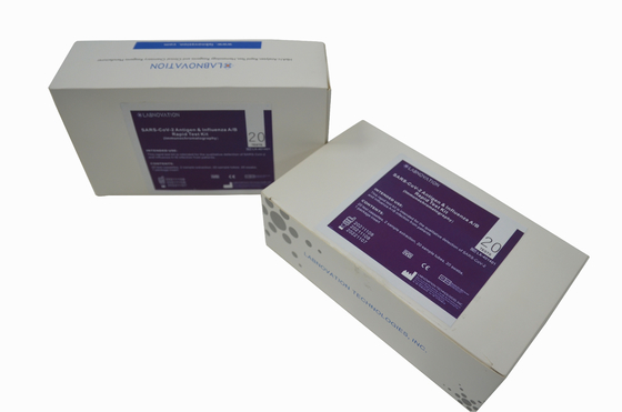 طقم اختبار أنفلونزا A &amp; B من CoV-19 طقم اختبار الإنفلونزا أ و ب 90٪ عالي الجودة