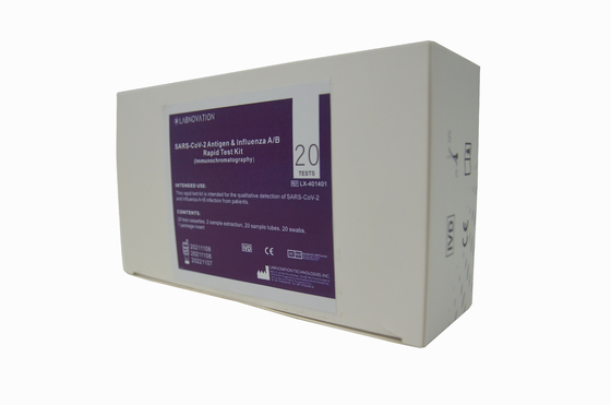 مجموعة اختبار Labnovation Fast Antigen Influenza AB 20 شريط اختبار