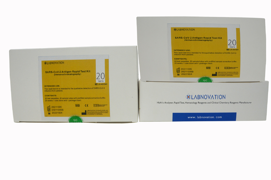 مجموعة أدوات التشخيص السريع SARS-CoV-2 Antigen السريع المصدق عليها من CE 20Tests / Kit