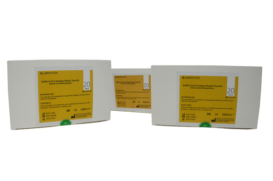 مجموعة أدوات التشخيص السريع SARS-CoV-2 Antigen السريع المصدق عليها من CE 20Tests / Kit